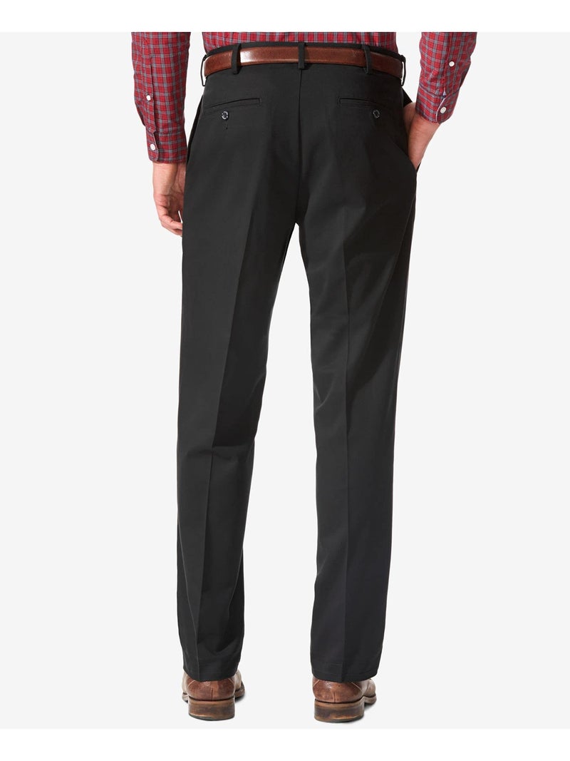 Dockers Men's Relaxed Fit Comfort Khaki Pants, Black Metal, 36W x 29L - Image 2